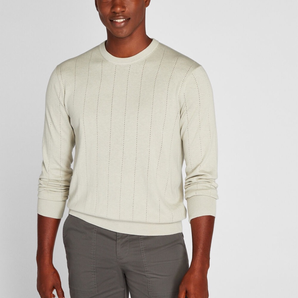 Cotton Silk Crewneck - Brand New - NEVER WORN - Light Sage